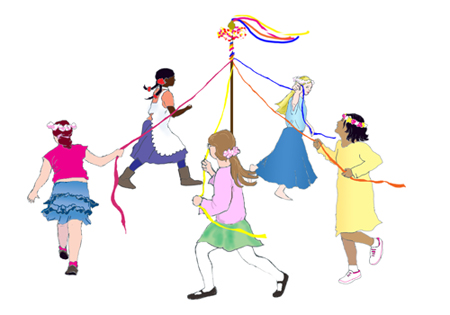 maypole-dancers